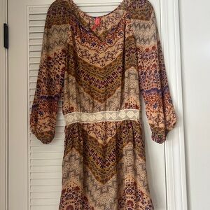 Eight Sixty Multicolor Long Sleeve Dress